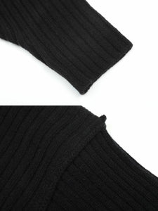 Shoulder Wrap Cardigan Black
