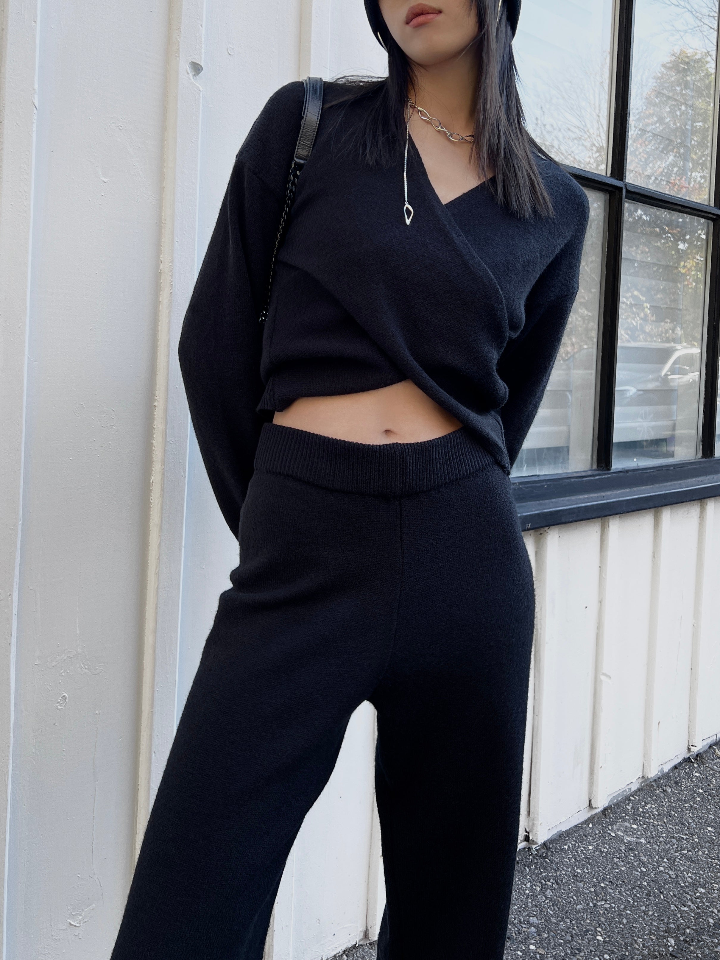 Tessa Knit Top Black