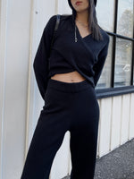 Load image into Gallery viewer, Tessa Knit Top Black
