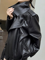 Load image into Gallery viewer, Oversized Biker Jacket
