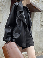 Load image into Gallery viewer, Oversized Biker Jacket

