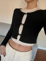 Load image into Gallery viewer, Two Piece Chloe Top Black
