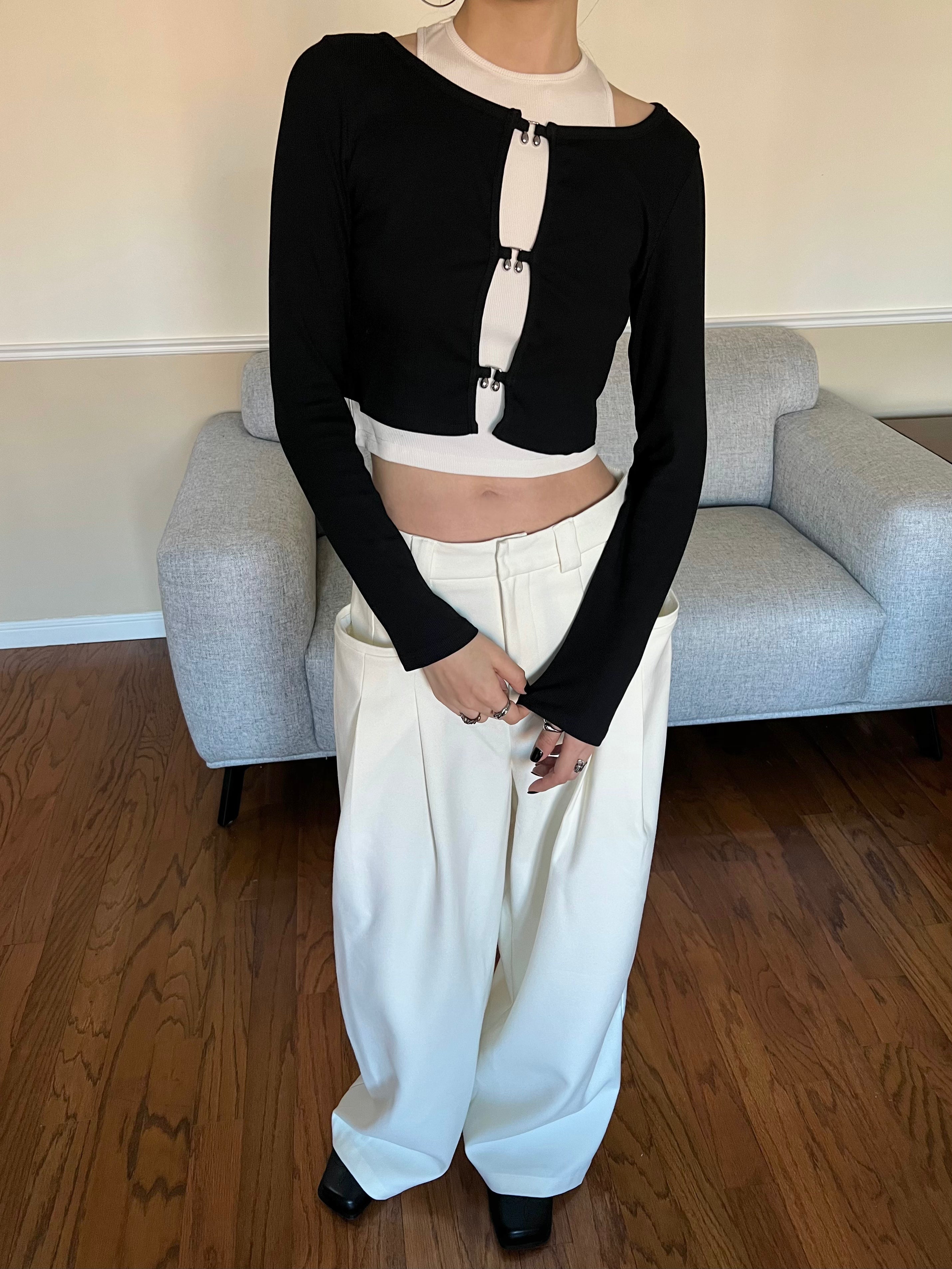 Two Piece Chloe Top Black