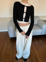 Load image into Gallery viewer, Two Piece Chloe Top Black
