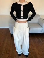 Load image into Gallery viewer, Two Piece Chloe Top Black
