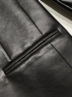 Load image into Gallery viewer, Vegan Leather Blazer Black
