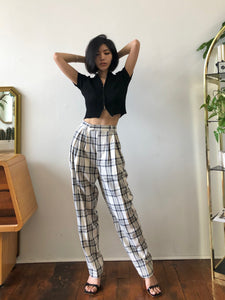 Plaid Statement Pants