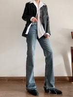 Load image into Gallery viewer, Cut Flare Jeans
