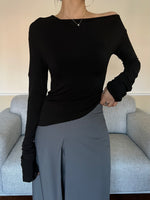 Load image into Gallery viewer, Off the Shoulder Long Sleeve
