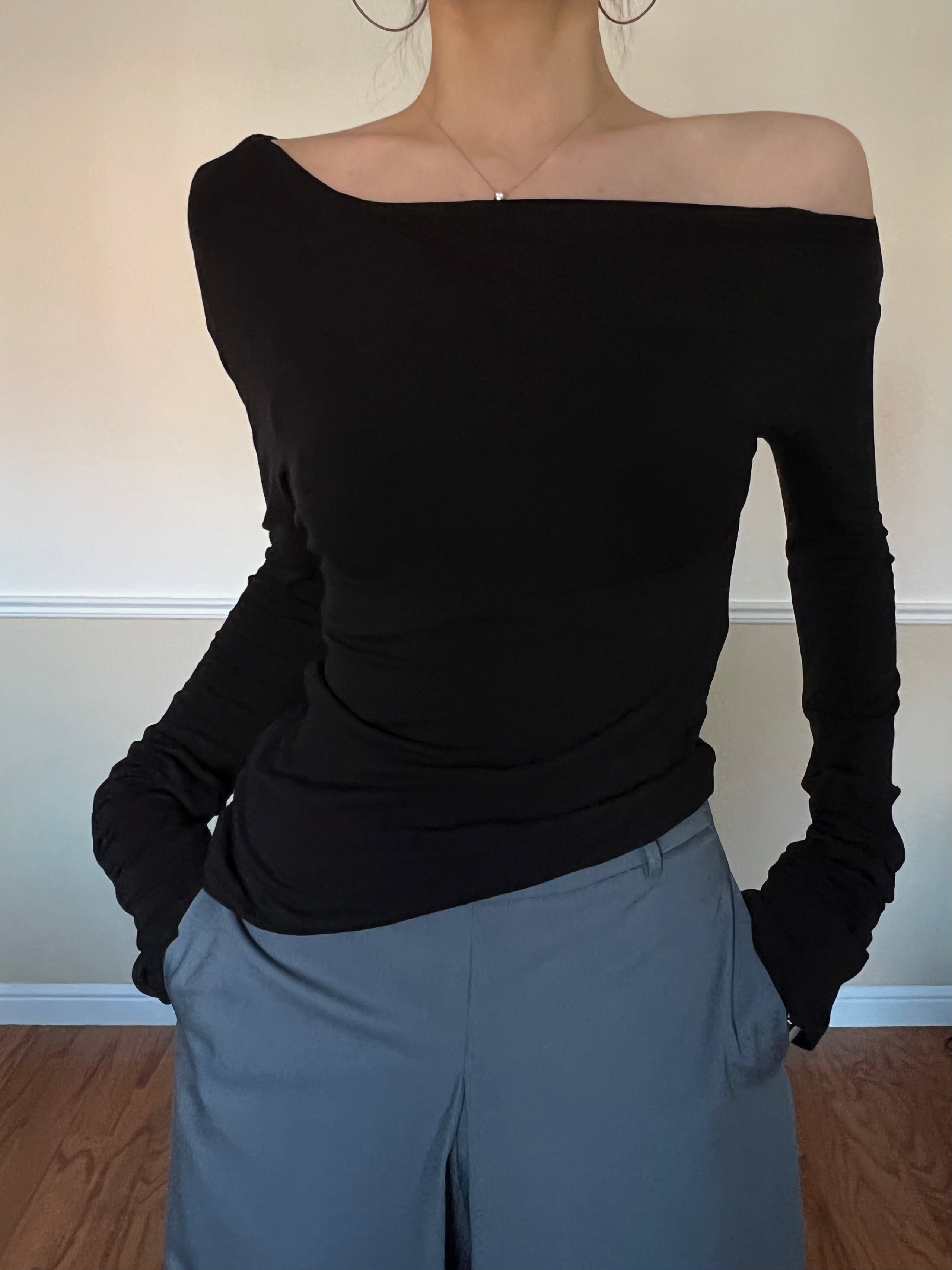 Off the Shoulder Long Sleeve