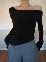 Load image into Gallery viewer, Off the Shoulder Long Sleeve
