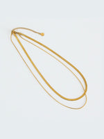Load image into Gallery viewer, Gold Two Chain Necklace
