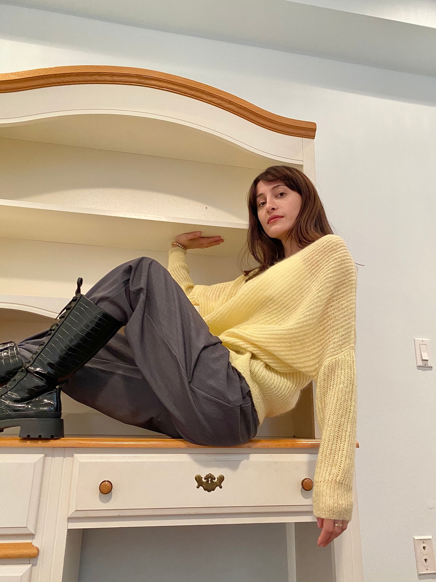 Le Brunch Mohair Sweater Yellow