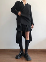 Load image into Gallery viewer, Kelly Asymmetric Blazer Black

