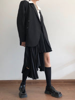 Load image into Gallery viewer, Kelly Asymmetric Blazer Black
