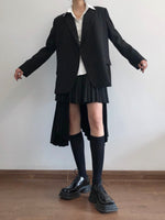 Load image into Gallery viewer, Kelly Asymmetric Blazer Black
