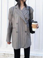 Load image into Gallery viewer, Fayette Blazer Grey Stripe
