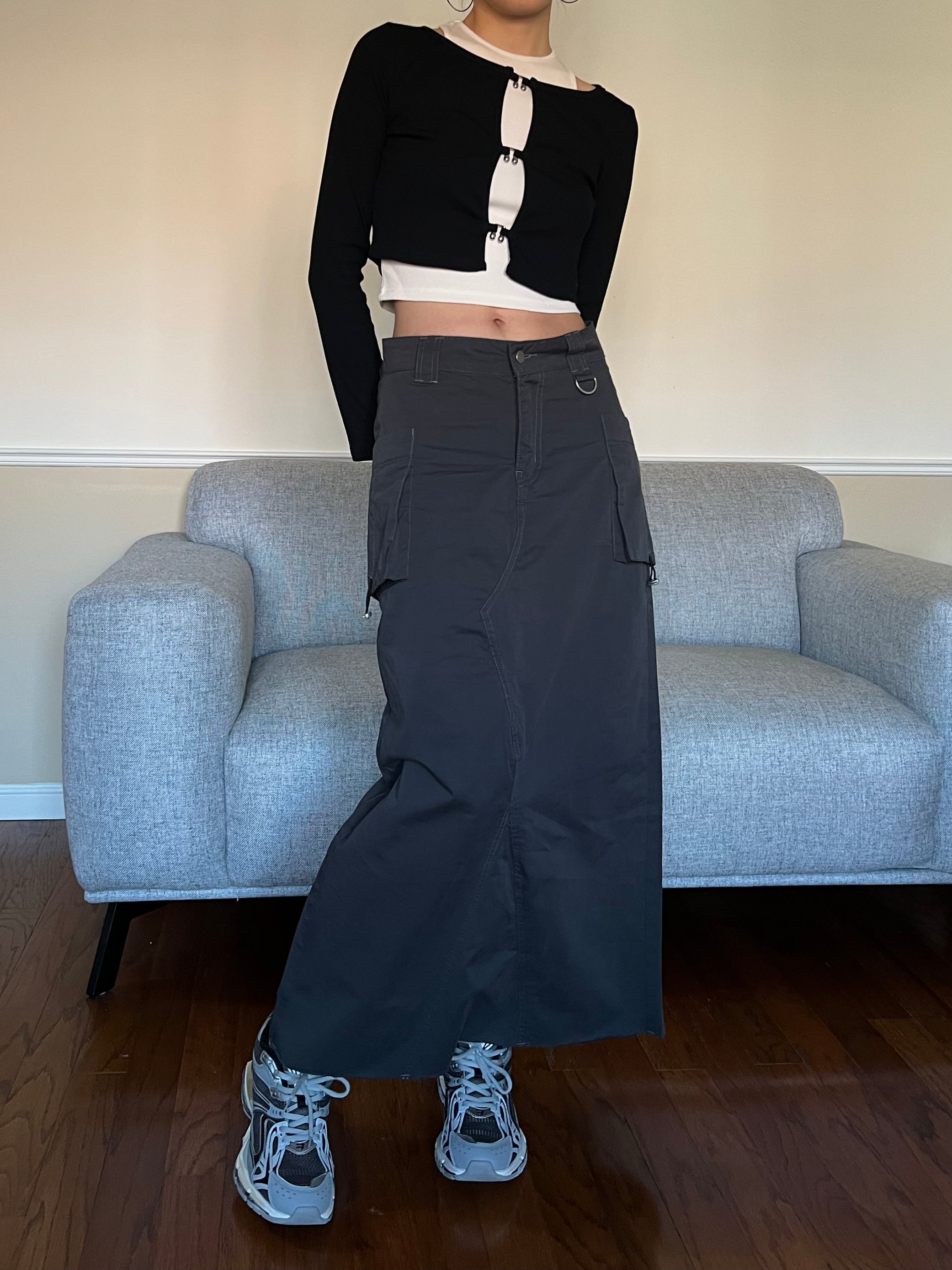 Y2K Skirt Grey