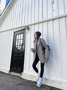 Fayette Blazer Grey Stripe